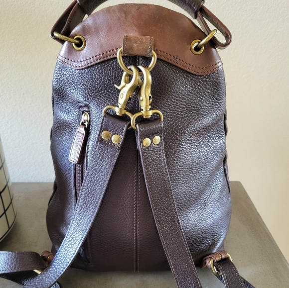 Vtg. M. London Brown Leather Backpack main image 4